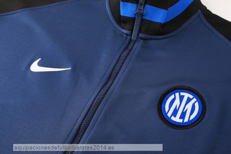 Nuevo Ropa Deportiva Con Cremallera Larga Inter Milan 24/25 Azul Negro Baratas